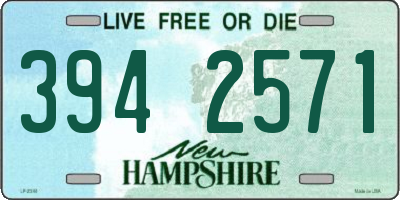 NH license plate 3942571
