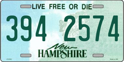NH license plate 3942574