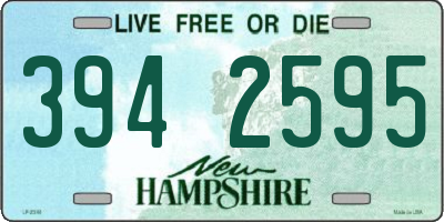 NH license plate 3942595