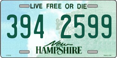 NH license plate 3942599