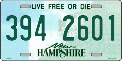 NH license plate 3942601