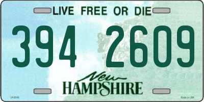 NH license plate 3942609
