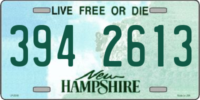 NH license plate 3942613