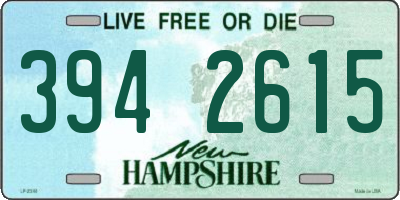 NH license plate 3942615