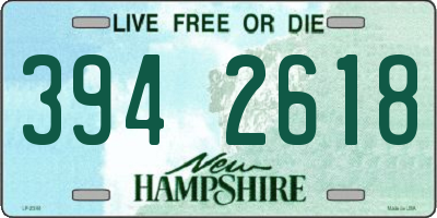 NH license plate 3942618
