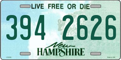 NH license plate 3942626