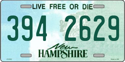 NH license plate 3942629