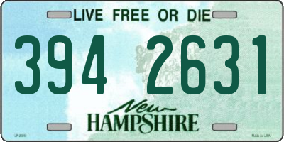 NH license plate 3942631
