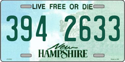 NH license plate 3942633