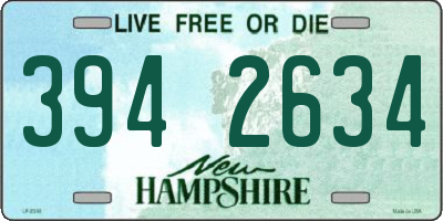 NH license plate 3942634