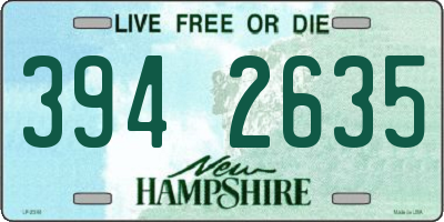 NH license plate 3942635