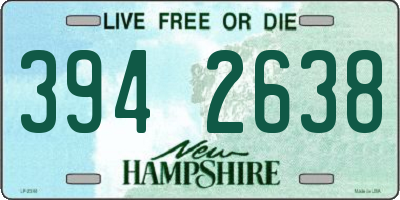 NH license plate 3942638