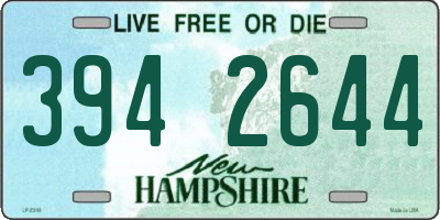 NH license plate 3942644
