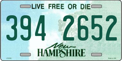 NH license plate 3942652