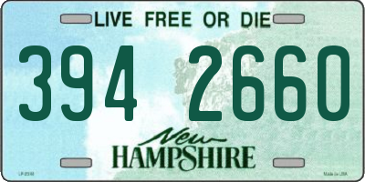 NH license plate 3942660