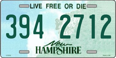 NH license plate 3942712