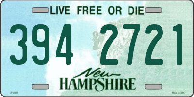 NH license plate 3942721