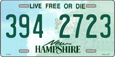 NH license plate 3942723