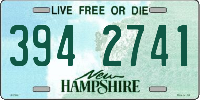 NH license plate 3942741