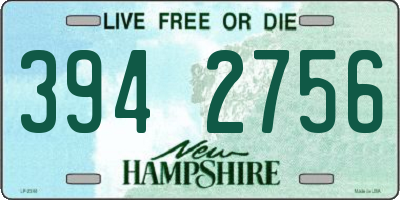NH license plate 3942756