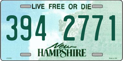NH license plate 3942771