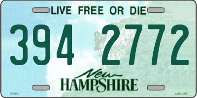 NH license plate 3942772
