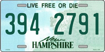 NH license plate 3942791