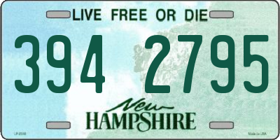 NH license plate 3942795