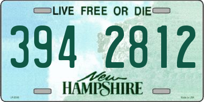 NH license plate 3942812