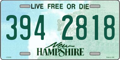 NH license plate 3942818