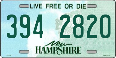 NH license plate 3942820
