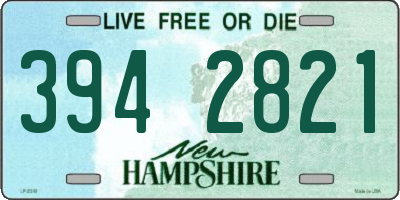 NH license plate 3942821
