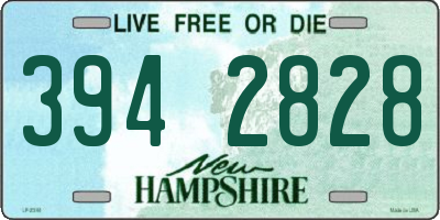 NH license plate 3942828