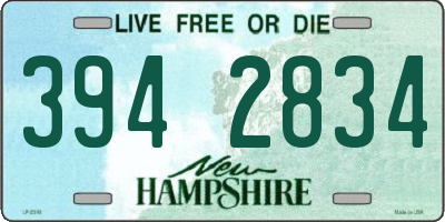 NH license plate 3942834