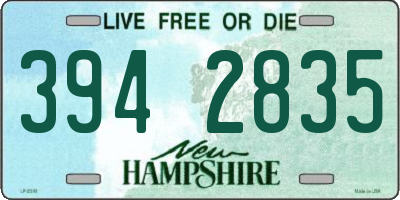 NH license plate 3942835