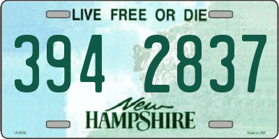 NH license plate 3942837