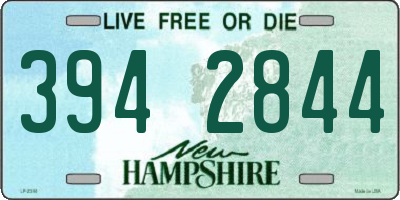 NH license plate 3942844
