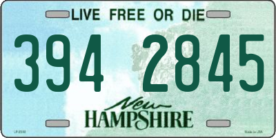 NH license plate 3942845