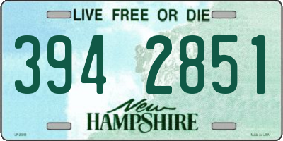 NH license plate 3942851