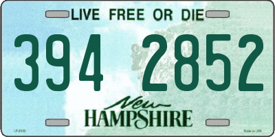 NH license plate 3942852