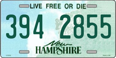 NH license plate 3942855