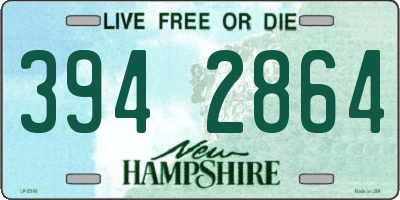 NH license plate 3942864