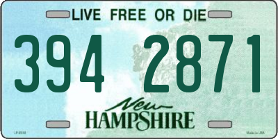 NH license plate 3942871