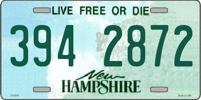 NH license plate 3942872