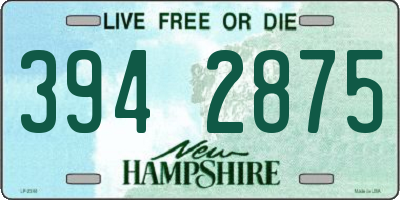 NH license plate 3942875
