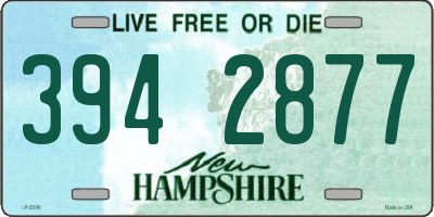 NH license plate 3942877