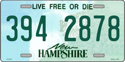 NH license plate 3942878