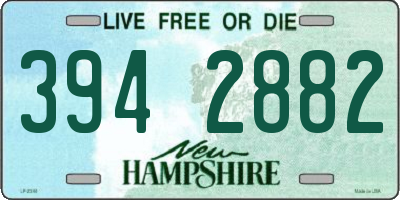 NH license plate 3942882