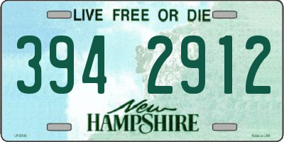 NH license plate 3942912