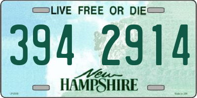 NH license plate 3942914